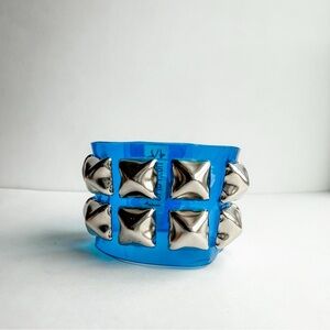 Handmade Blue and Silver Studded Kids Bracelet